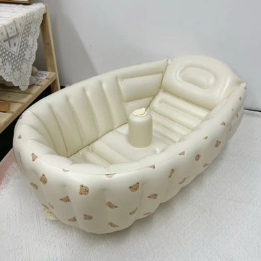 LumoNest Babybadkuip | Opblaasbaar, 0-3 jaar, 82 x 57 x 28 cm – Zorgeloos en comfortabel badplezier overal 0